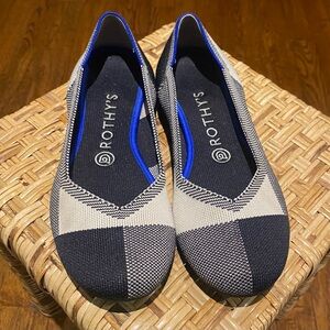 Rothy's The Flat Cap Toe Black size 8